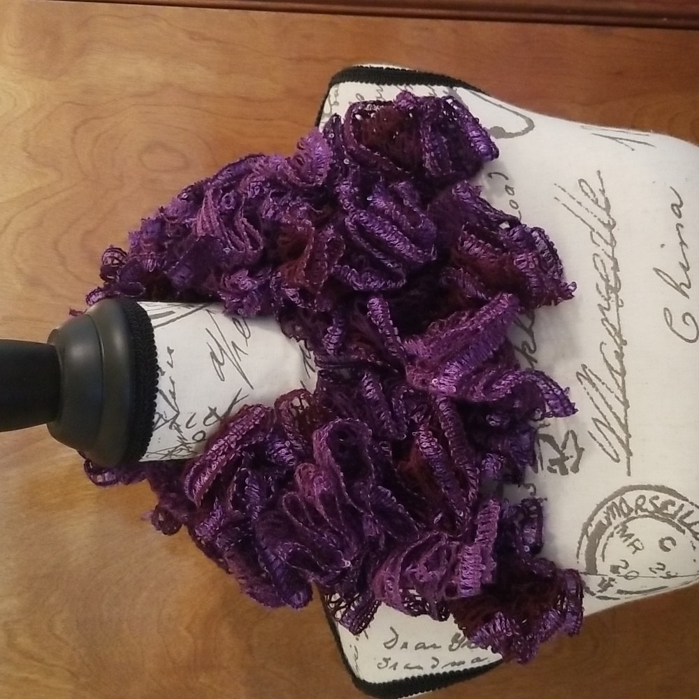Hand crochet scarf
